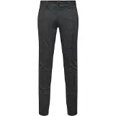 Only & Sons Calças chino 'Mark' cinzento / mosqueado preto
