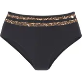 LASCANA Cueca biquíni 'Adele' bege / castanho / preto