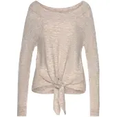LASCANA Pullover bege mosqueado