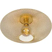 Lucide Candeeiro de teto em malha, trapezoidal, dourado