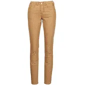 Cream Calças justas LOTTE PRINTED mulheres - Bege - US 26