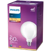 Philips lâmpada LED E27 G120 fosca luz quente 7W | 60W