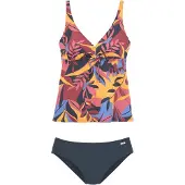 Sunseeker Tankini marinho / laranja / amora