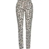 LASCANA Calças de pijama laranja pastel / preto / branco