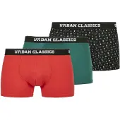 Urban Classics Boxers navy / verde / vermelho