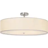 Brilliant Candeeiro de teto têxtil Andria, 60 cm, branco