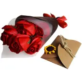 Mikamax Conjunto De Presente Red Rose Black Box