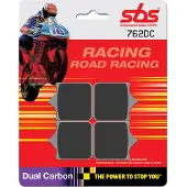 SBS Pastilhas De Freio Orgânicas Dual Racing 762dc Carbon