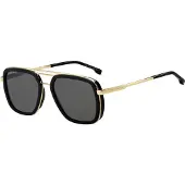 HUGO BOSS Óculos de sol ouro / cinzento / preto