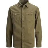 Jack & Jones Camisa 'Sheridan' oliveira