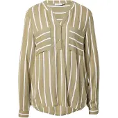 Kaffe Blusa 'KA Babara' cáqui / branco