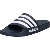 Adidas Sapato aberto 'Adilette' azul escuro / branco