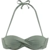 s.Oliver Top de biquíni verde pastel