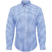 Ralph Lauren Camisa azul / conhaque / branco