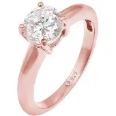 Elli Anel 'Solitär' ouro rosa