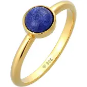 Elli PREMIUM Anel azul cobalto / ouro
