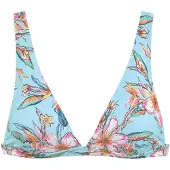 LASCANA Top de biquíni marinho / azul claro / amarelo / laranja / rosa claro
