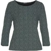 LASCANA Blusa verde / preto