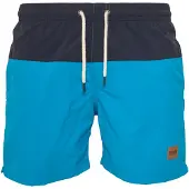Urban Classics Calções de banho azul céu / azul escuro