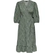 ONLY Vestido De Manga 3/4 Olivia Wrap Midi