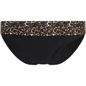 LASCANA Cueca biquíni castanho / amarelo / preto