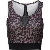 LASCANA Top desportivo castanho / preto