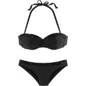 Bruno Banani Biquíni preto / prata