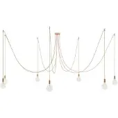 Creative Cables Luminária Pendente Spider 7 Falls With Light Bulb