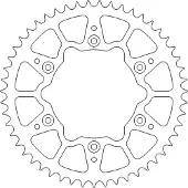 Moto-Master Roda Dentada Traseira 520 Husaberg/husqvarna/ktm 620072542 Aluminium