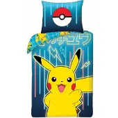 Pokémon Conjunto De Edredão Pokémon Pikachu 140x200 Cm/70x90 Cm