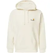 Carhartt WIP Sweatshirt 'American Script' creme / amarelo dourado / merlot