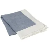 Broste Copenhagen Mantas MONA - Azul - 130x180 cm