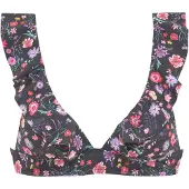 LASCANA Top de biquíni mistura de cores / preto