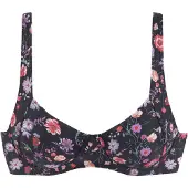 LASCANA Top de biquíni mistura de cores / preto