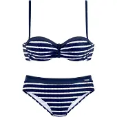 LASCANA Biquíni navy / branco