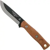 Tops knives Fieldcraft 3.5 Mini BROS 90 Degree Spine, Fireaço, Brown Micarta MBROS-01-SF faca de buscraft