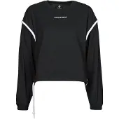Converse Sweat-shirt LONG SLEEVE JERSEY CREW mulheres - Preto - EU XS