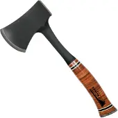 Estwing Sportsman's axe preto E24ASEA cabo de couro, com bainha de nylon