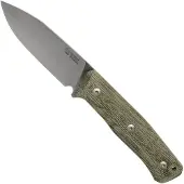 Lionsteel B35 CVG Green Canvas Micarta faca de bushcraft