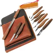 BeaverCraft Tools Deluxe Large Wood Carving Tool Set S50X, conjunto para talhar madeira