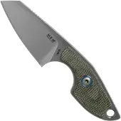 MKM Knives Faca de pescoço Mikro 2, green canvas micarta