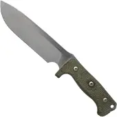 Lionsteel M7 CVG Satin, Green Canvas Micarta faca fixa, Molletta design