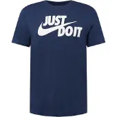 Nike Camisa 'Swoosh' navy / branco
