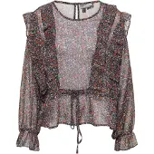Dreimaster Blusa bege / azul cobalto / castanho ferrugento