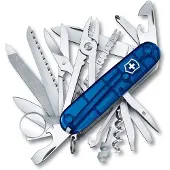 Victorinox Swisschamp azul transparente 1.6795.T2 canivete suiço