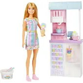Barbie Conjunto De Brincar De Gelataria E Acessórios Para Bonecas