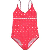 s.Oliver Fato de banho vermelho cereja / branco