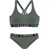 Elbsand Biquíni cáqui / preto / branco