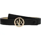 Armani Exchange para mulher. 9411180A87777520 Cinto preto (75cm), Casual, Sintético, Imitação couro