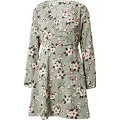 Vila Vestido 'BLUME' oliveira / granadina / preto / branco
